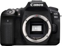Canon - EOS 90D DSLR Camera (Body Only) - Black - Large Front