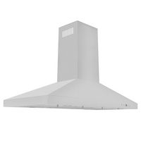 ZLINE - 48 inches - Externally Vented - Island Range Hood - Stainless Steel - Large Front