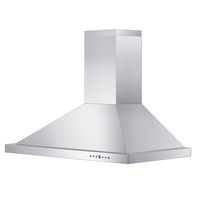 ZLINE - 30 inches - Externally Vented - Wall Range Hood - Brushed Stainless Steel - Large Front