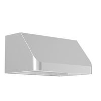 ZLINE - 30 inches - Externally Vented & Convertible - Under cabinet Range Hood - Brushed Stainles... - Large Front