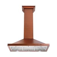 ZLINE - 30 inches - Externally Vented - Wall Range Hood - Copper - Large Front