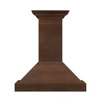 ZLINE - 30 inches - Externally Vented - Wall Range Hood - Walnut/Antigua - Large Front