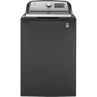 GE - 5.2 Cu. Ft. High-Efficiency Top Load Washer - Diamond Gray - Large Front