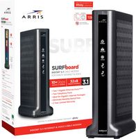 ARRIS - SURFboard DOCSIS 3.1 Cable Modem for Xfinity Internet & Voice - Black - Large Front