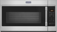 Maytag - 1.9 Cu. Ft. Over-the-Range Microwave with Sensor Cooking and Dual Crisp - Stainless Steel - Large Front