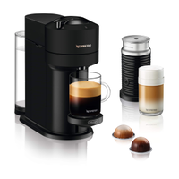 Nespresso - Vertuo Next Coffee and Espresso Maker by De'Longhi, Matte Black with Aeroccino Milk F... - Large Front