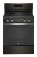 Whirlpool - 5.0 Cu. Ft. Freestanding Gas Range with Self-Cleaning and SpeedHeat Burner - Black St... - Large Front
