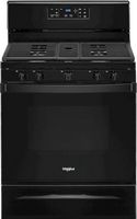 Whirlpool - 5.0 Cu. Ft. Freestanding Gas Range with Self-Cleaning and SpeedHeat Burner - Black - Large Front