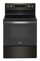 Whirlpool - 5.3 Cu. Ft. Freestanding Electric Range with Self-Cleaning and Frozen Bake - Black St... - Large Front