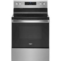 Whirlpool - 5.3 Cu. Ft. Freestanding Electric Range with Self-Cleaning and Frozen Bake - Stainles... - Large Front