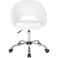 OSP Home Furnishings - Milo Office Chair - White - Large Front