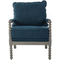 OSP Home Furnishings - Abbott Chair - Azure - Large Front