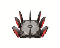 TP-Link - Archer AX11000 Tri-Band Wi-Fi 6 Router - Black/Red - Large Front