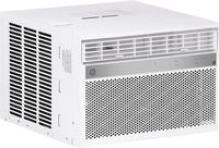 GE - 350 Sq. Ft. 8,000 BTU Smart Window Air Conditioner with WiFi and Remote - White - Large Front