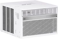 GE - 550 Sq. Ft. 12,000 BTU Smart Window Air Conditioner with WiFi and Remote - White - Large Front