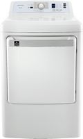 Insignia™ - 7.5 Cu. Ft. Gas Dryer - White - Large Front