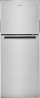 Whirlpool - 11.6 Cu. Ft. Top-Freezer Counter-Depth Refrigerator - Stainless Steel - Large Front