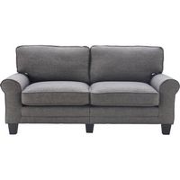 Serta - Copenhagen 3-Seat Fabric Sofa - Gray - Large Front