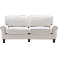 Serta - Copenhagen 3-Seat Fabric Sofa - Cream - Large Front