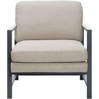 Finch - Contemporary Accent Chair - Linen - Large Front