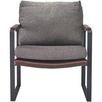 Finch - Modern Armchair - Gray - Large Front