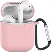 SaharaCase - Case Kit for Apple AirPods (1st Generation and 2nd Generation) - Pink Rose - Large Front