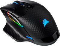 CORSAIR - DARK CORE RGB PRO Wireless Optical Gaming Mouse with Slipstream Technology - Wireless -... - Large Front