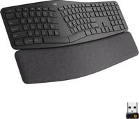 Logitech - ERGO K860 Ergonomic Full-size Wireless Keyboard for Windows and Mac with Palm Rest - B... - Large Front