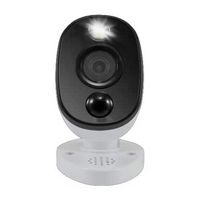 Swann - Pro-Series Indoor/Outdoor Wired Surveillance Camera - Black/White - Large Front