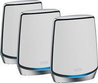 NETGEAR - Orbi 850 Series AX6000 Tri-Band Mesh Wi-Fi 6 System (3-pack) - White - Large Front