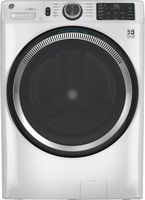 GE - 4.8 CuFt High-Efficiency Stackable Smart Front Load Washer w/UltraFresh Vent System & Microb... - Large Front