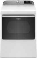 Maytag - 7.4 Cu. Ft. Smart Electric Dryer with Extra Power Button - White - Large Front