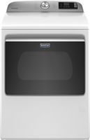 Maytag - 7.4 Cu. Ft. Smart Gas Dryer with Extra Power Button - White - Large Front