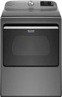 Maytag - 7.4 Cu. Ft. Smart Electric Dryer with Extra Power Button - Metallic Slate - Large Front