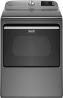 Maytag - 7.4 Cu. Ft. Smart Gas Dryer with Extra Power Button - Metallic Slate - Large Front