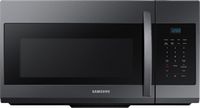 Samsung - 1.7 Cu. Ft. Over-the-Range Microwave - Black Stainless Steel - Large Front