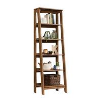 Sauder - Trestle Collection 5-Shelf Bookcase - Vintage Oak - Large Front