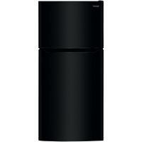 Frigidaire - 20 Cu. Ft. Top-Freezer Refrigerator - Black - Large Front