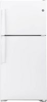 GE - 21.9 Cu. Ft. Top-Freezer Refrigerator with Garage Ready Performance - White - Large Front