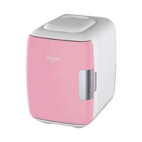 Cooluli - Classic 0.1 Cu. Ft. Mini Fridge - Pink - Large Front