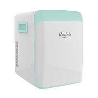 Cooluli - Classic 0.5 Cu. Ft. Mini Fridge - Teal - Large Front