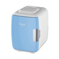 Cooluli - Classic 0.1 Cu. Ft. Mini Fridge - Blue - Large Front