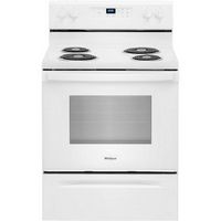 Whirlpool - 4.3 Cu. Ft. Freestanding Electric Range with Self-Cleaning and Keep Warm Setting - White - Large Front