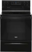 Whirlpool - 5.3 Cu. Ft. Freestanding Electric Range with Keep Warm Setting - Black - Large Front