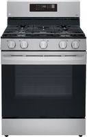 LG - 5.8 Cu. Ft. Smart Freestanding Gas True Convection Range with EasyClean and AirFry - Stainle... - Large Front