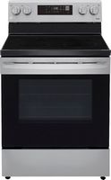 LG - 6.3 Cu. Ft. Smart Freestanding Electric Range with EasyClean and WideView Window - Stainless... - Large Front