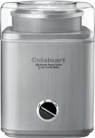 Cuisinart - Pure Indulgence 2-Quart Ice Cream and Sorbet Maker - Brushed Metal - Large Front