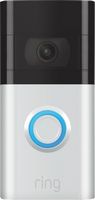 Ring - Video Doorbell 3 - Satin Nickel - Large Front