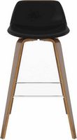 Simpli Home - Randolph Bentwood Counter Height Stools (Set of 2) - Black - Large Front