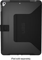 UAG - Scout Folio Case for Apple iPad 10.2-Inch (9th/8th/7th Generations) - Black - Large Front
